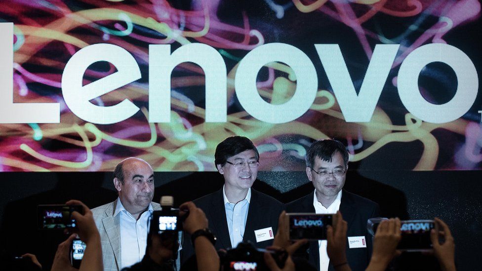 Lenovo's leaders in HK