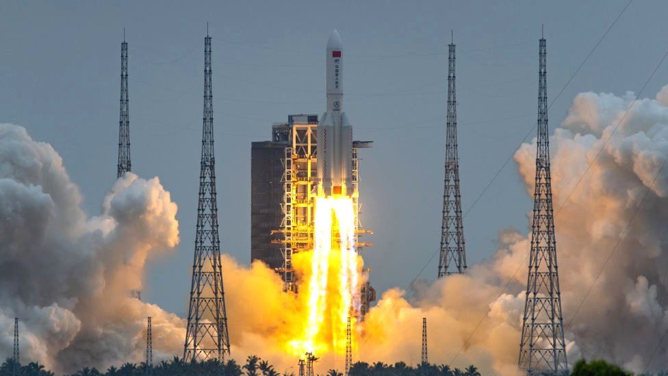 China launches first module of new space station - BBC News