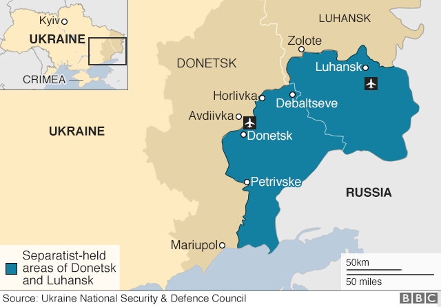 ukraine war 2020 map