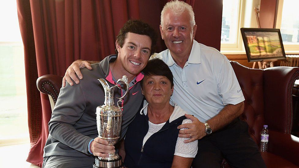 Rory McIlroy and parents