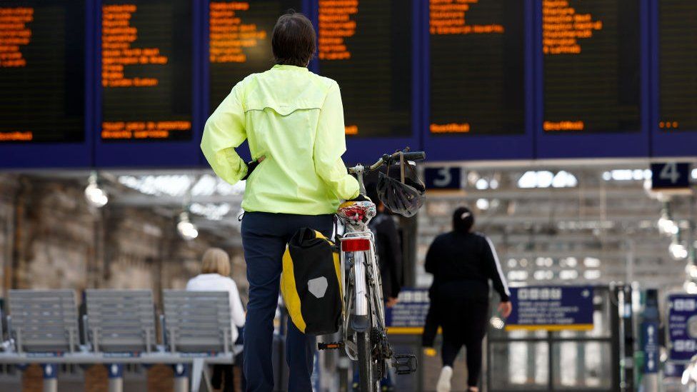 Person at station