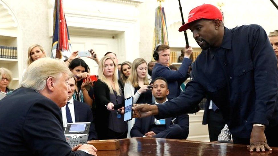 President Trump and Kanye West