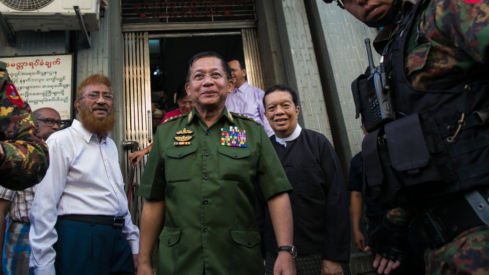 Myanmar military leader Min Aung Hlaing