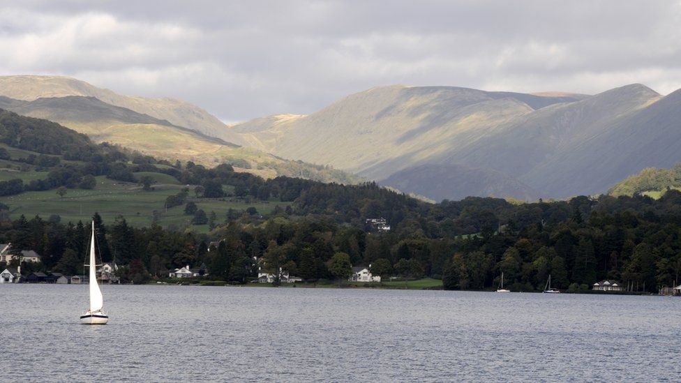 View looking towards the north end of Windermere in the Lake District National Park, October 2008