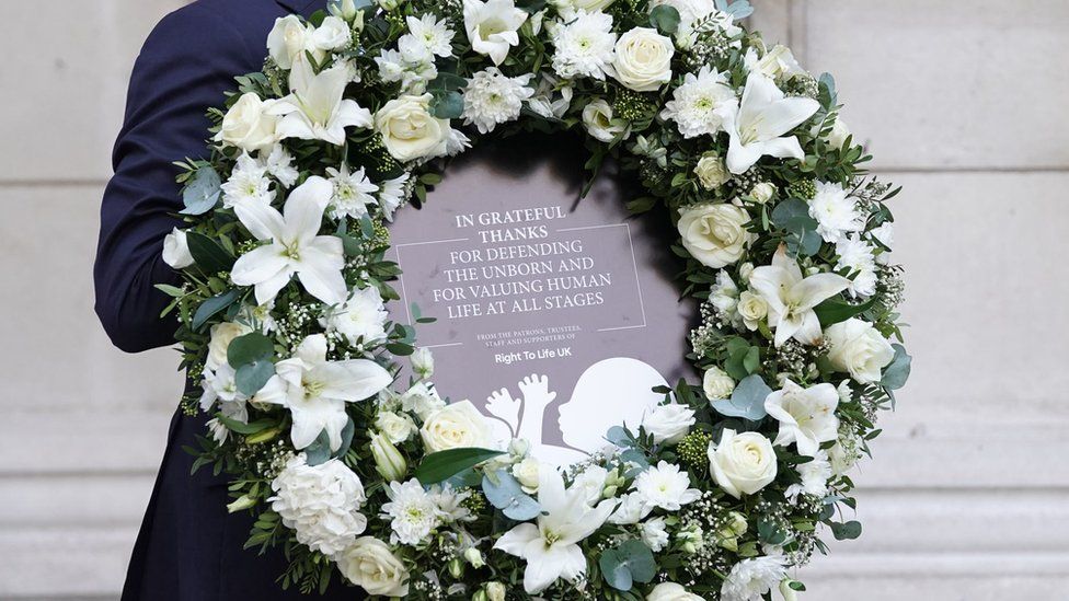 Wreath from Right To Life UK