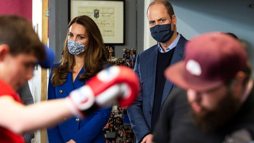 Prince William and Kate visited a violence reduction unit in Prestonpans, near Edinburgh, on Monday
