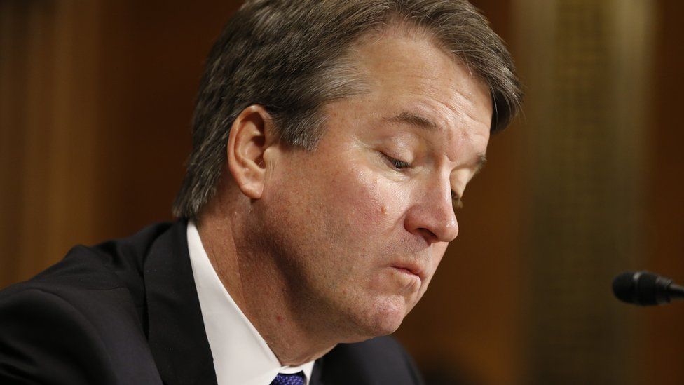 Brett Kavanaugh at the Senate Judiciary Committee hearing, 27 September 2018