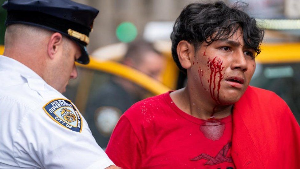 Chaos at Union Square on 4 August 2023