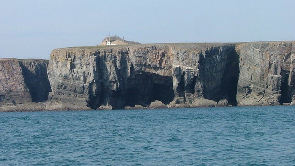 Linney Head cliffs
