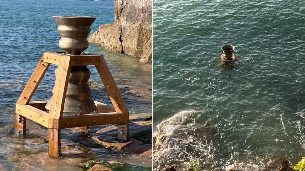 Time and Tide Bell rings out at Brixham BBC News