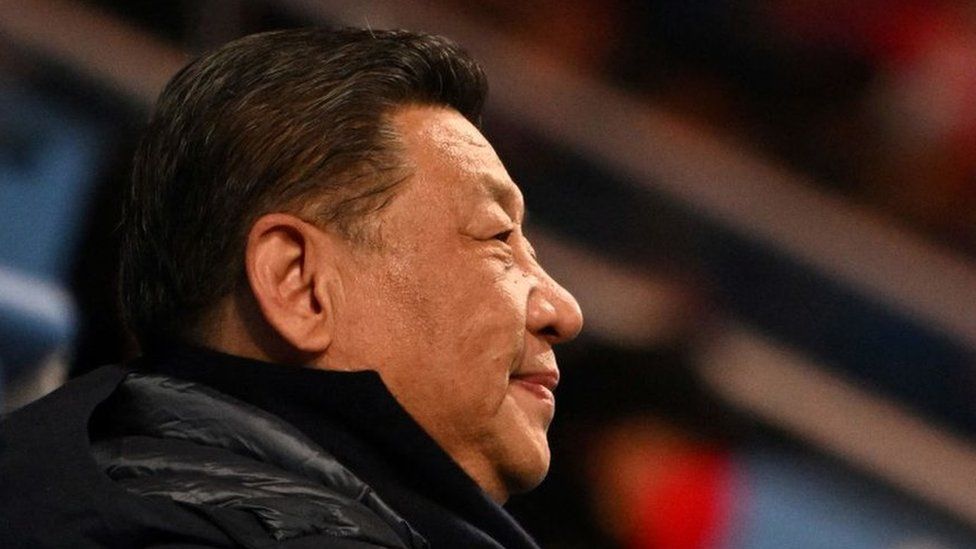 Xi Jinping at the opening ceremony of the Beijing 2022 Winter Olympic Games