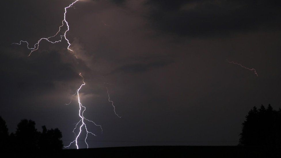 A lightning in Bedford, Bedfordshire