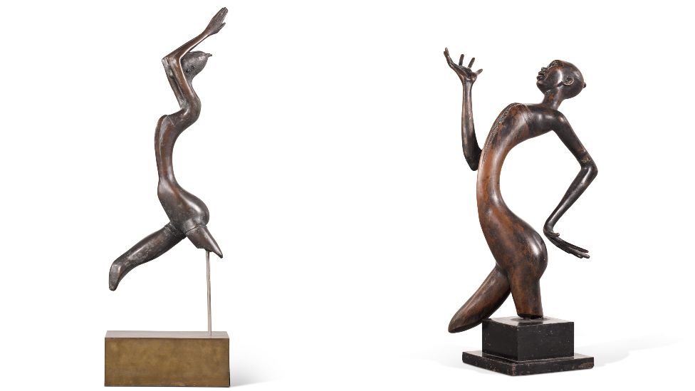 Composite of two sculptures