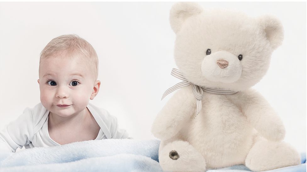 Baby and Teddy the Guardian