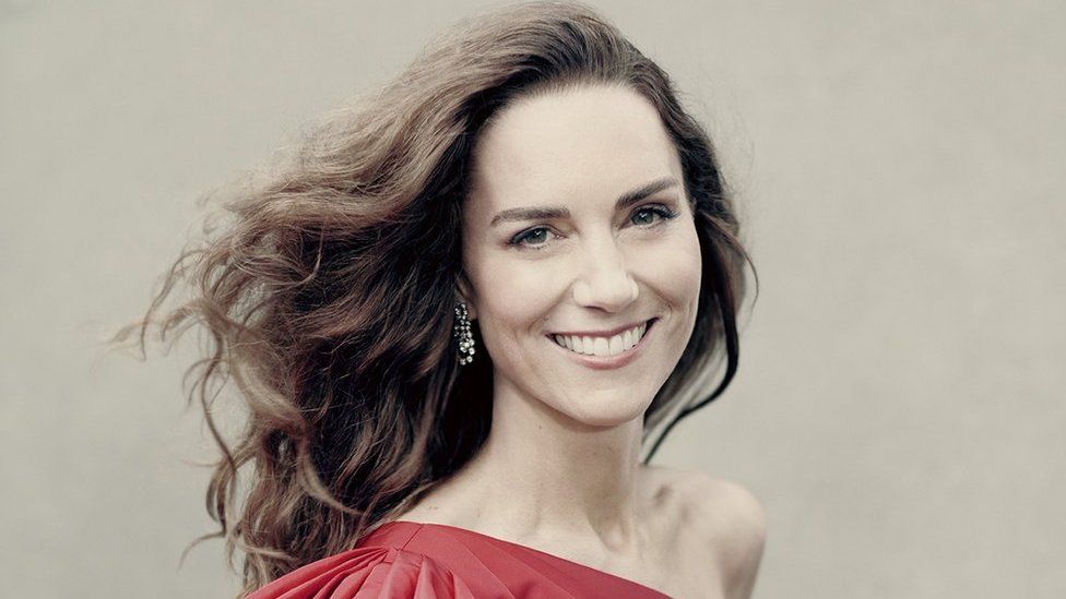 One of three new photographic portraits released by Kensington Palace of the Duchess of Cambridge