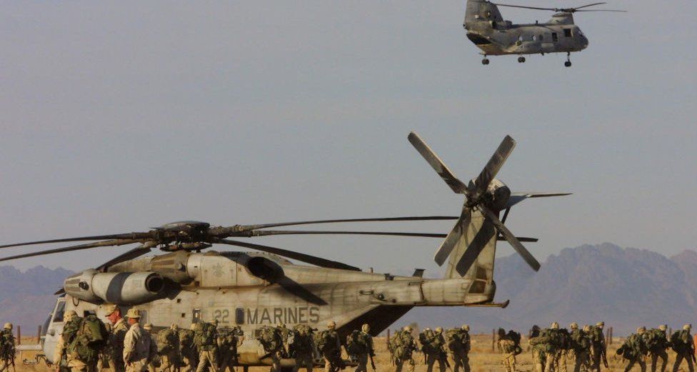 US troops on ground in Afghanistan