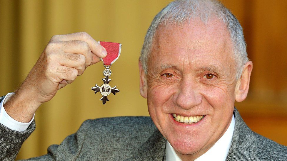 Harry Gration with MBE