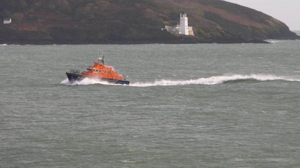 Stock image of Plymouth lifeboat