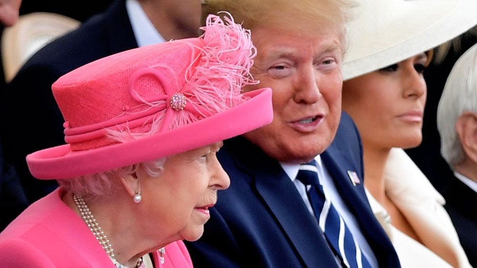 Queen and President Trump