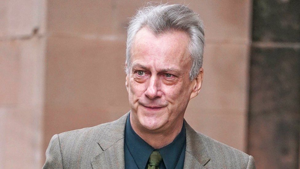 Actor Stephen Tompkinson arriving at Newcastle Crown Court
