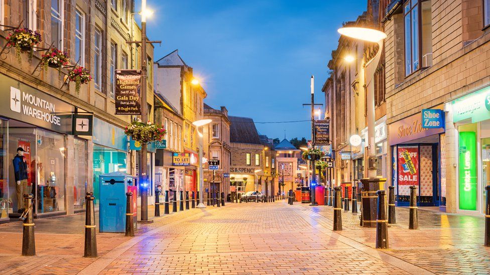 A high street in Inverness