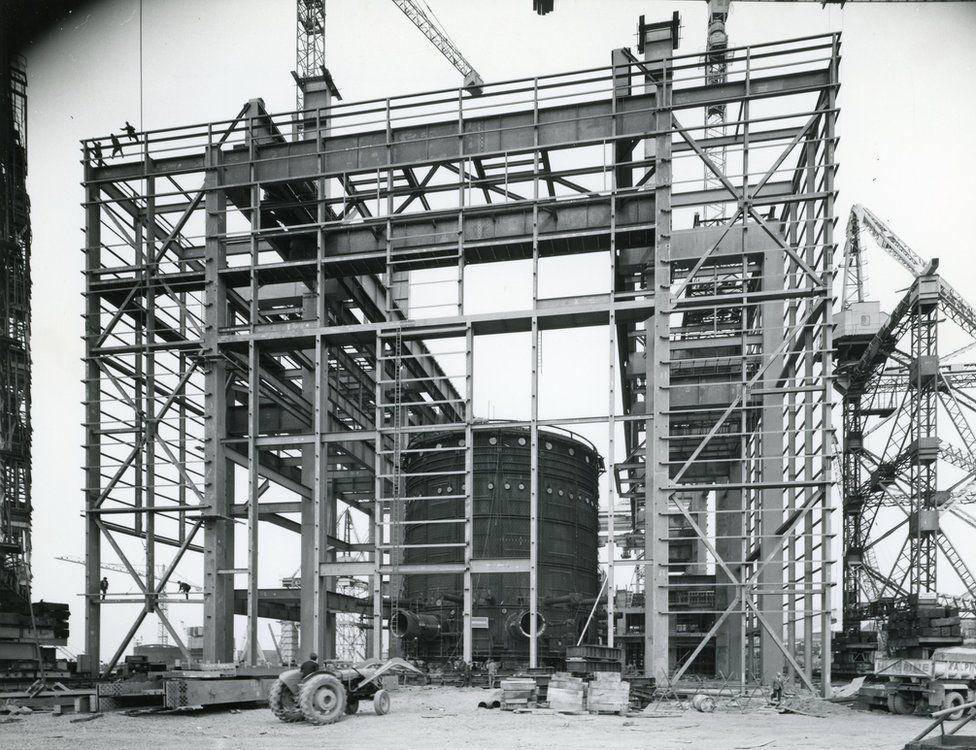 Hunterston B under construction in 1969