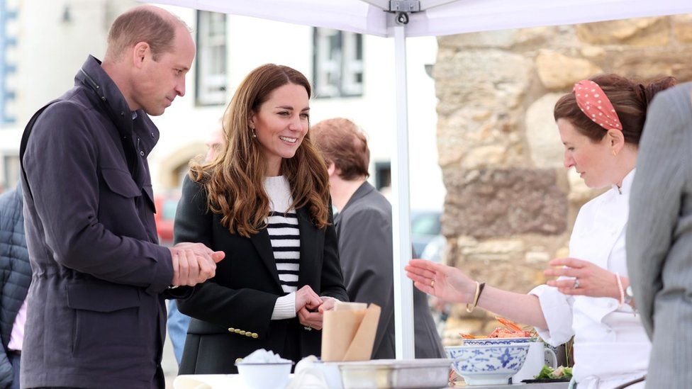William and Kate visited local fishermen and their families to hear about the work of fishing communities in Fife