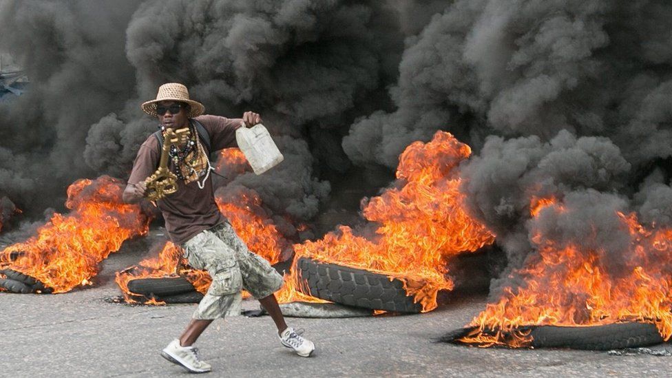 Demonstration calling for the resignations of President Michel Martelly