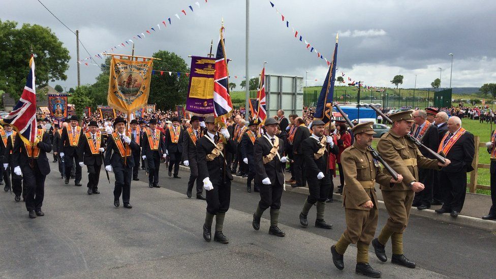 The Battle of the Somme centenary was also commemorated at the Maguiresbridge parade