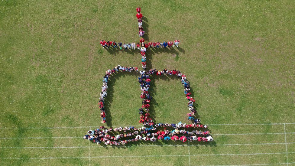 Crown made by school children