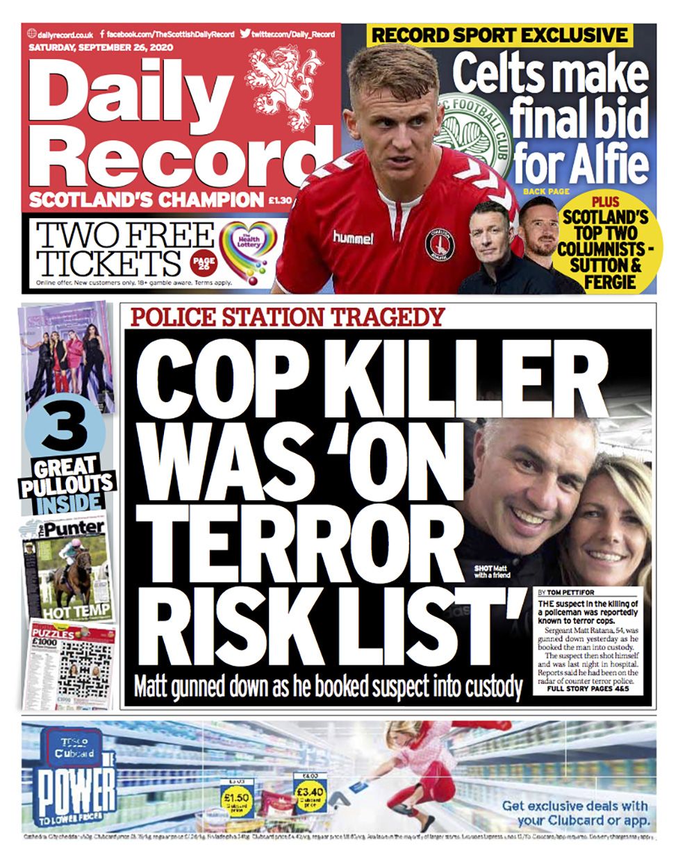 Scotland's papers: Students 'in limbo' and police officer shot dead ...