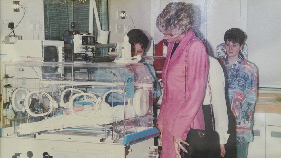 Princess Diana opening Princess of Wales Maternity Unit in 1993