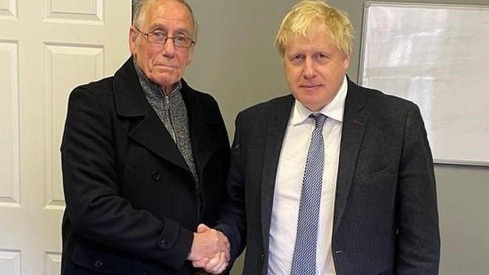 Richard Lee and Boris Johnson