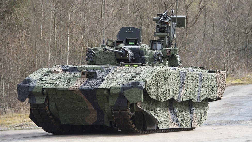 A Combat Vehicle Reconnaissance (Tracked) tank