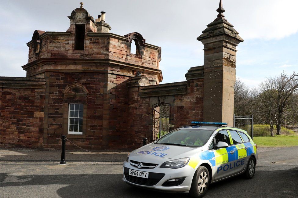 Police at Gosford House