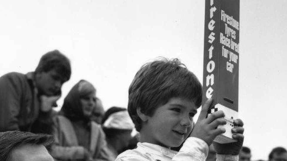 Damon Hill, aged six.