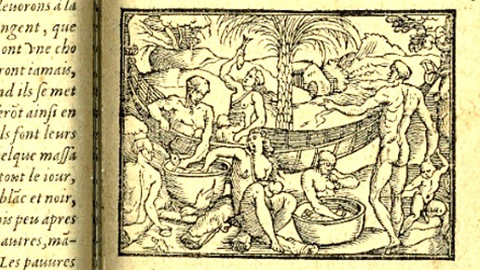 Ilustración de indígenas - New York Public Library