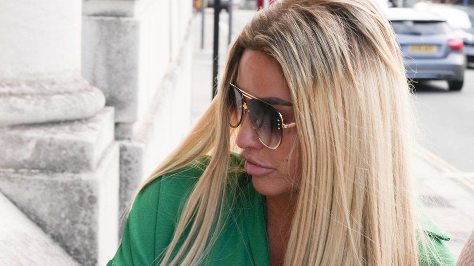 Katie Price arriving at Lewes Crown Court for sentencing