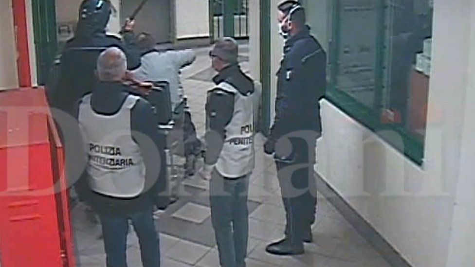 Кадр из видео тюрьмы Домани
