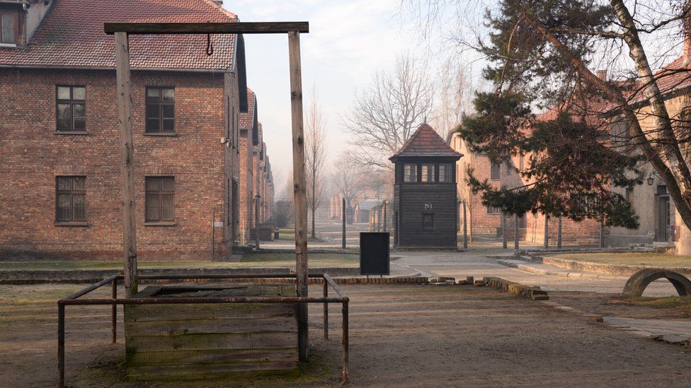Gallows in Auschwitz where Höss was hanged