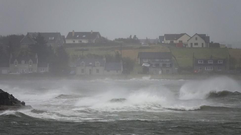 Stormy seas in Stornoway