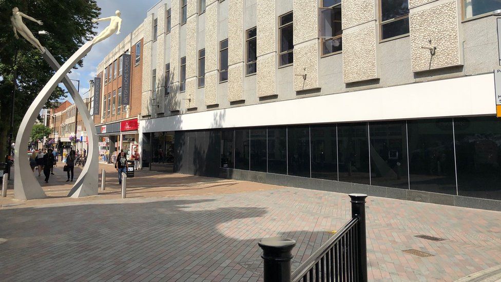 Site of the the former Marks & Spencer store in Northampton