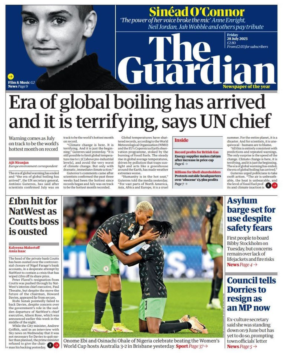 'Global boiling' and 'Harry hacking claim thrown out' - BBC News