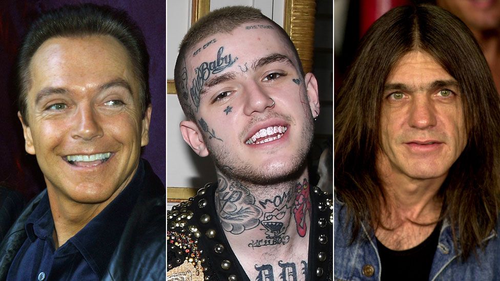 David Cassidy, Lil Peep and Malcolm Young