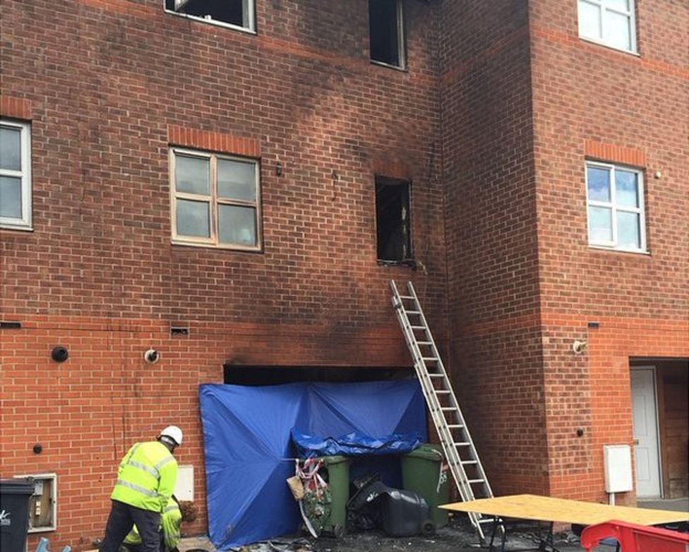 Langley Mill fatal fire Fourth murder arrest BBC News