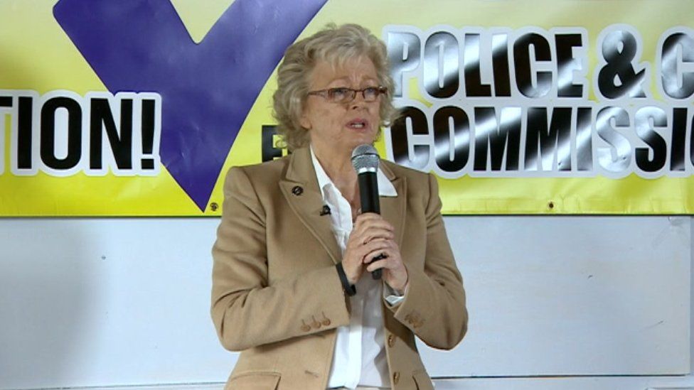 Julie Hambleton announcing her plan to stand