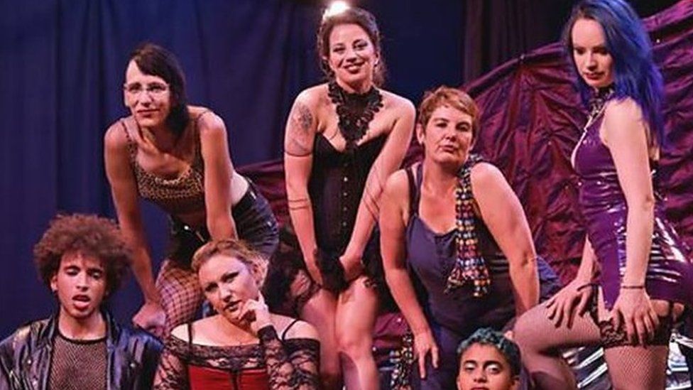 The cast of Sex Worker's Opera
