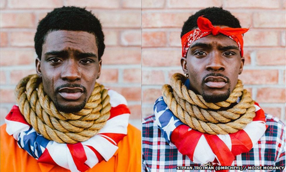 Noose self-portraits question how equal black Americans really are ...