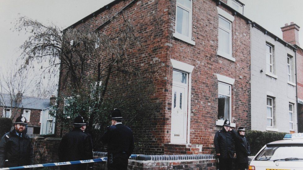 Police scene at Wendy Speakes' home in Wakefield