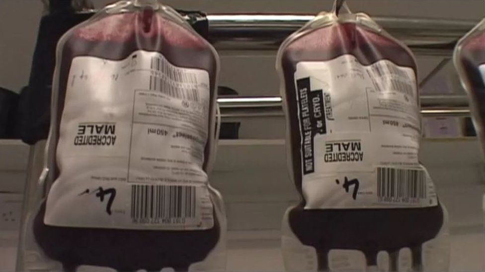 Photo of blood donations